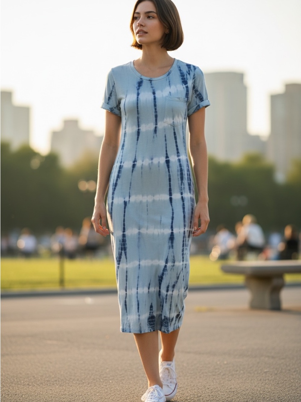 C&C California Tie-Dye Midi Dress | Size Large